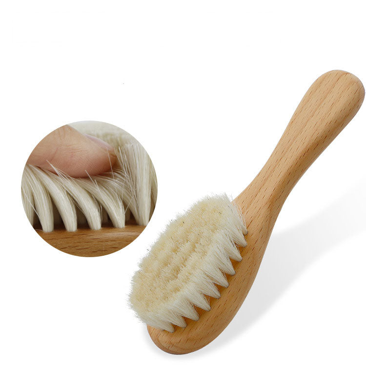 Set de Cepillo y Peine para Bebé (Madera Natural)