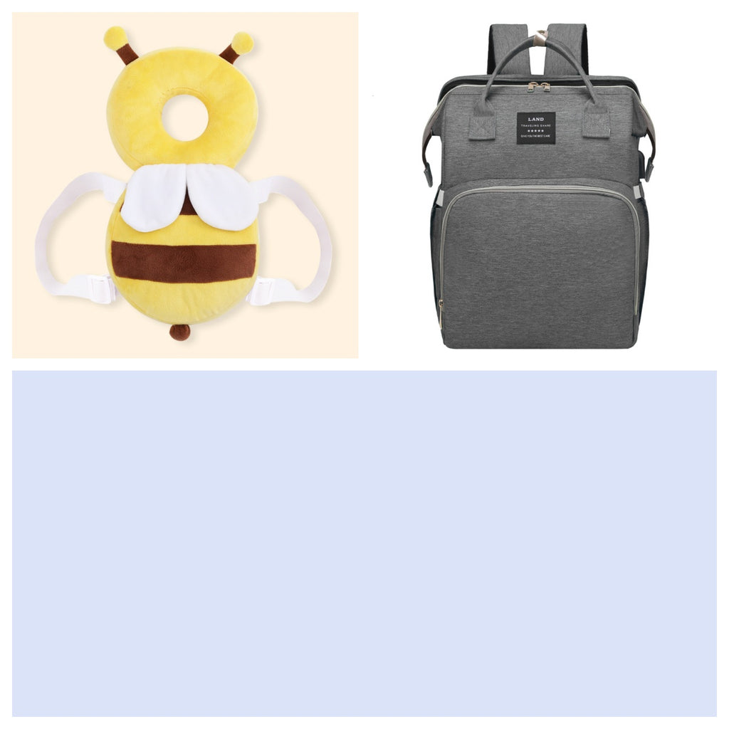 Mochila Maternal 2 en 1 con Cuna Plegable y Mosquitera