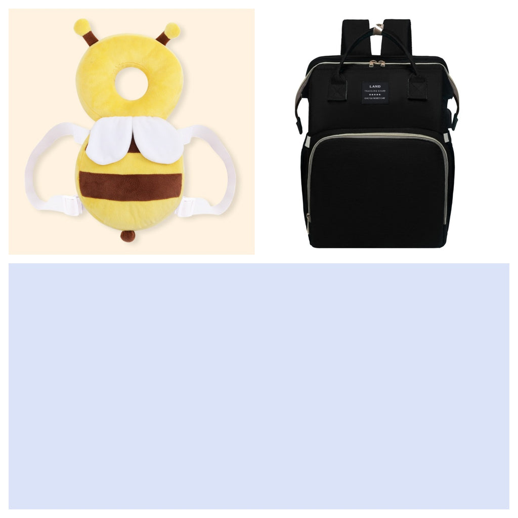 Mochila Maternal 2 en 1 con Cuna Plegable y Mosquitera