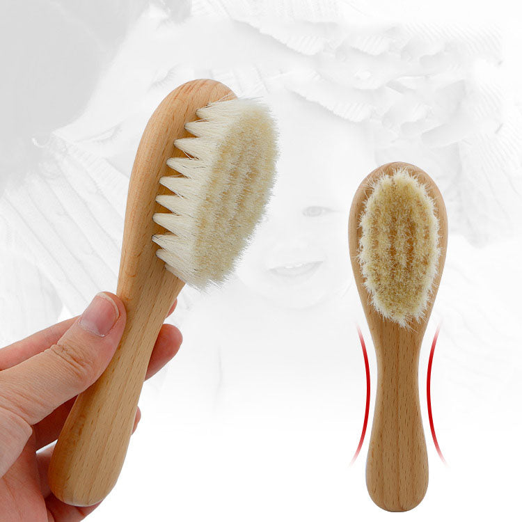 Set de Cepillo y Peine para Bebé (Madera Natural)