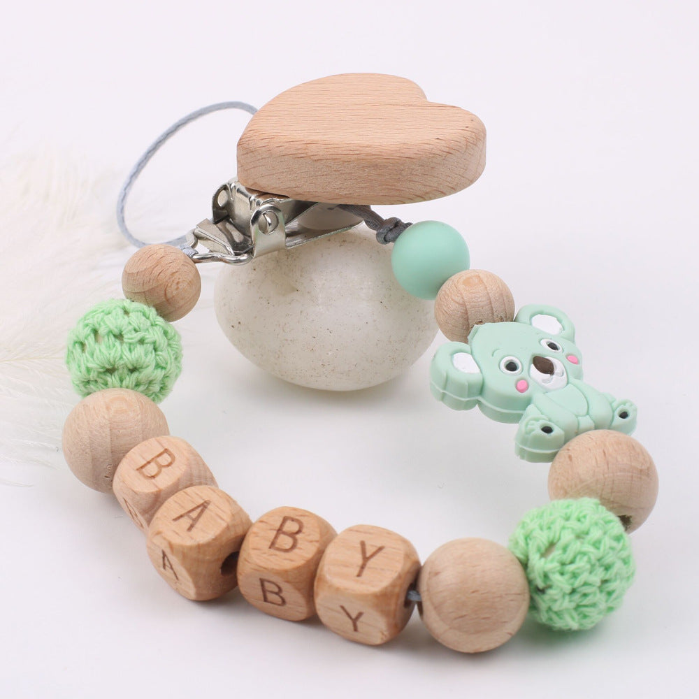 Chupetero Mordedor de Madera y Silicona "Koala"