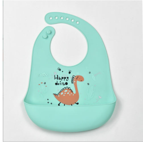 Babero de Silicona Impermeable con Bolsillo